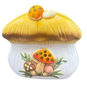 Vintage 1978 Sears Roebuck Merry Mushroom Ceramic Napkin Holder Japan